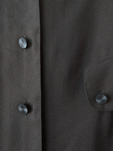 *Kupferseide* Bluse Khaki Deadstock (L)