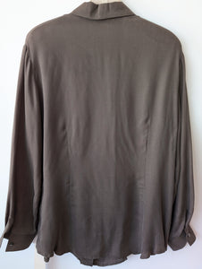 *Kupferseide* Bluse Khaki Deadstock (L)