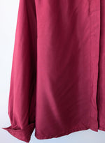 Lade das Bild in den Galerie-Viewer, *Seide* Bluse Premium Basic Kirschrot (XL)
