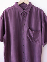 Lade das Bild in den Galerie-Viewer, *Seide* Hemd Premium Basic Lila (L-XL)
