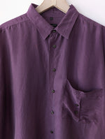 Lade das Bild in den Galerie-Viewer, *Seide* Hemd Premium Basic Lila (L-XL)
