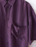Lade das Bild in den Galerie-Viewer, *Seide* Hemd Premium Basic Lila (L-XL)
