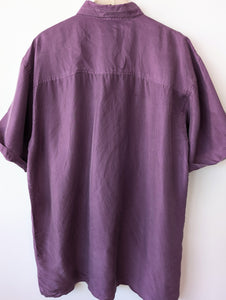*Seide* Hemd Premium Basic Lila (L-XL)