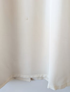 *Seide* RARE Bluse Basic Schleife Creme (M)