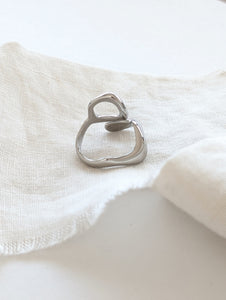 Ring 14k Silber Organic Circle