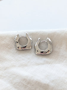 Creolen 14k Silber Chunky