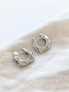 Creolen 14k Silber Chunky