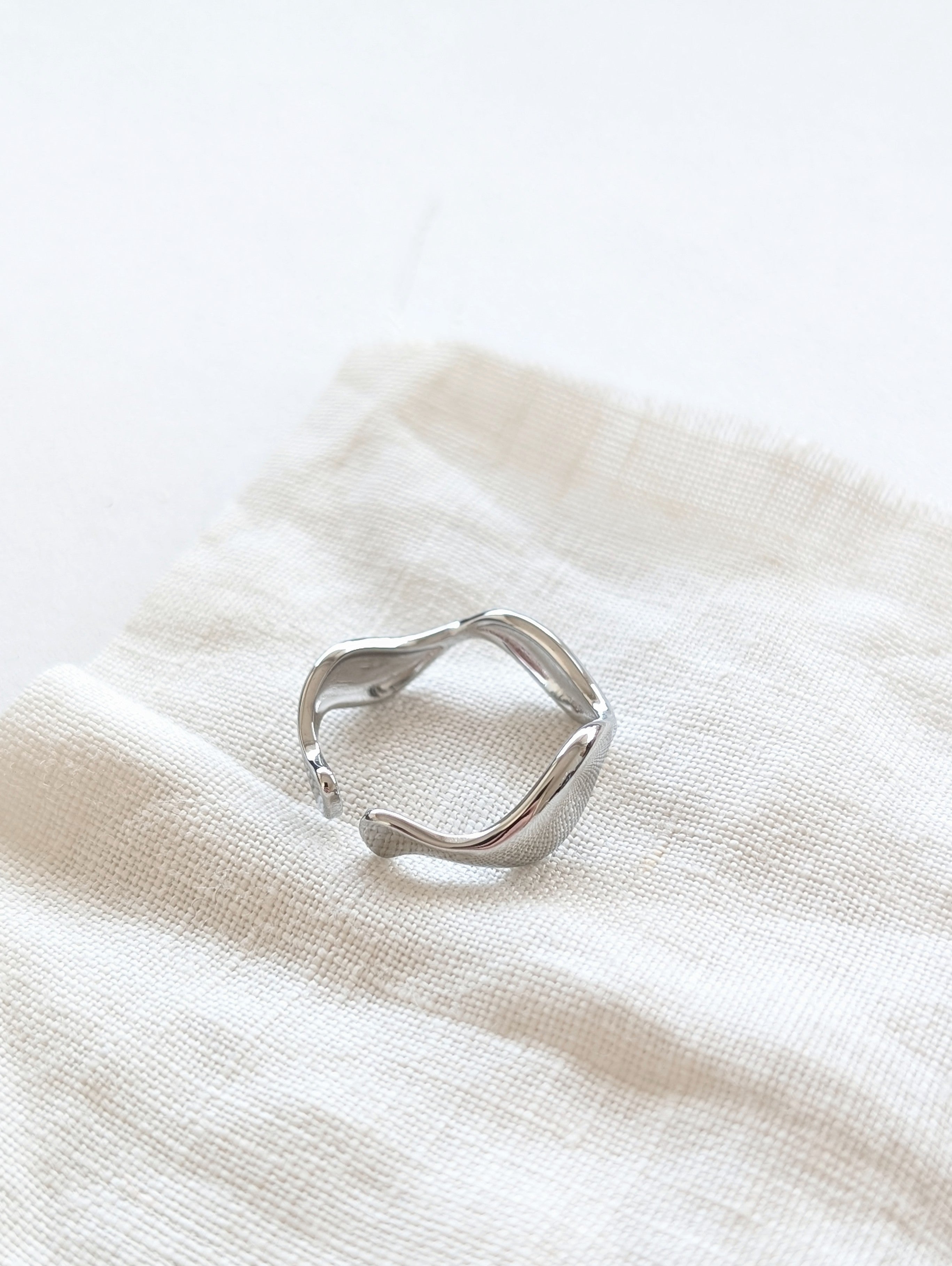 Ring 14k Silber Heavy Waves