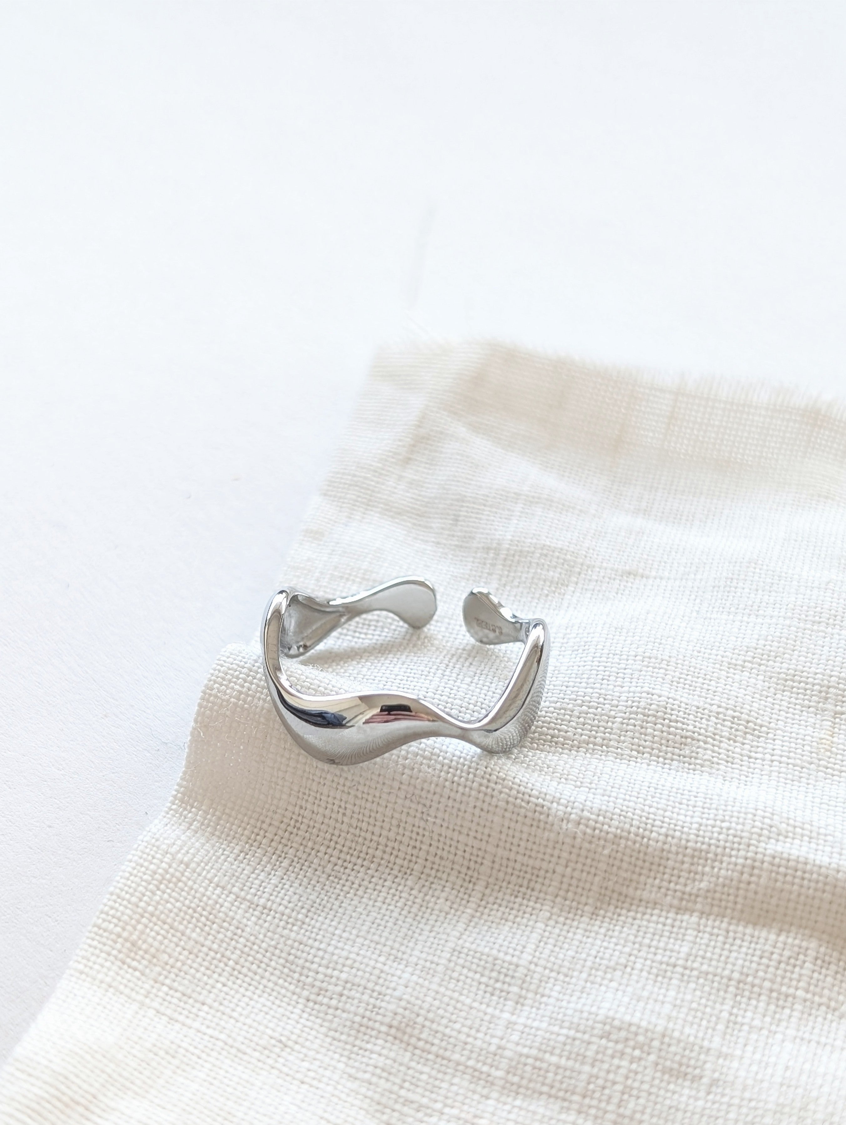 Ring 14k Silber Heavy Waves