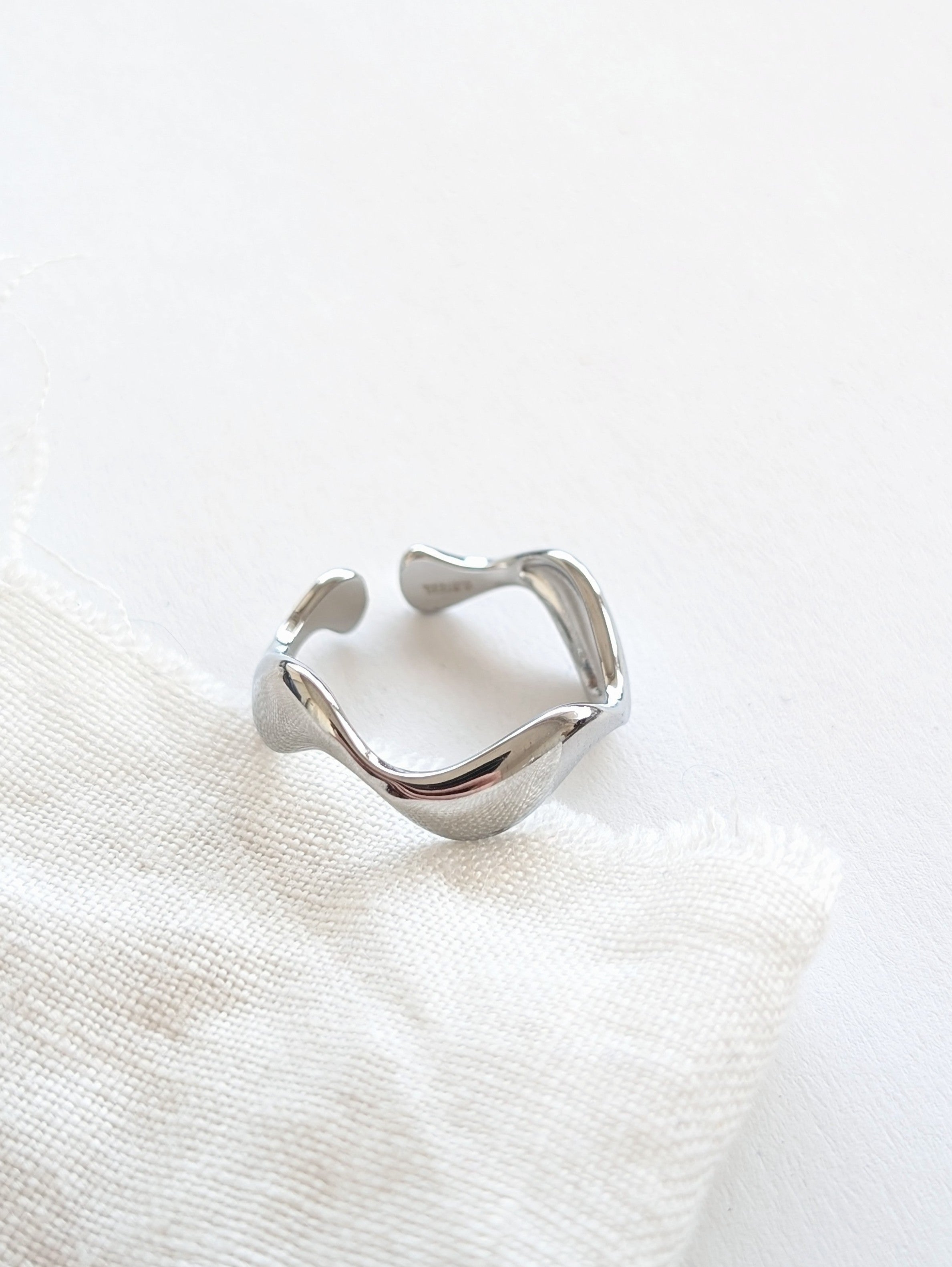 Ring 14k Silber Heavy Waves