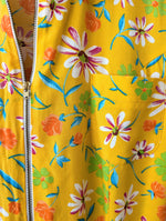 Lade das Bild in den Galerie-Viewer, Kleid 90s Blumen Print Gelb Pink (S-M)
