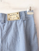Lade das Bild in den Galerie-Viewer, Bermuda Shorts Karo Gingham Blau (L-XL)
