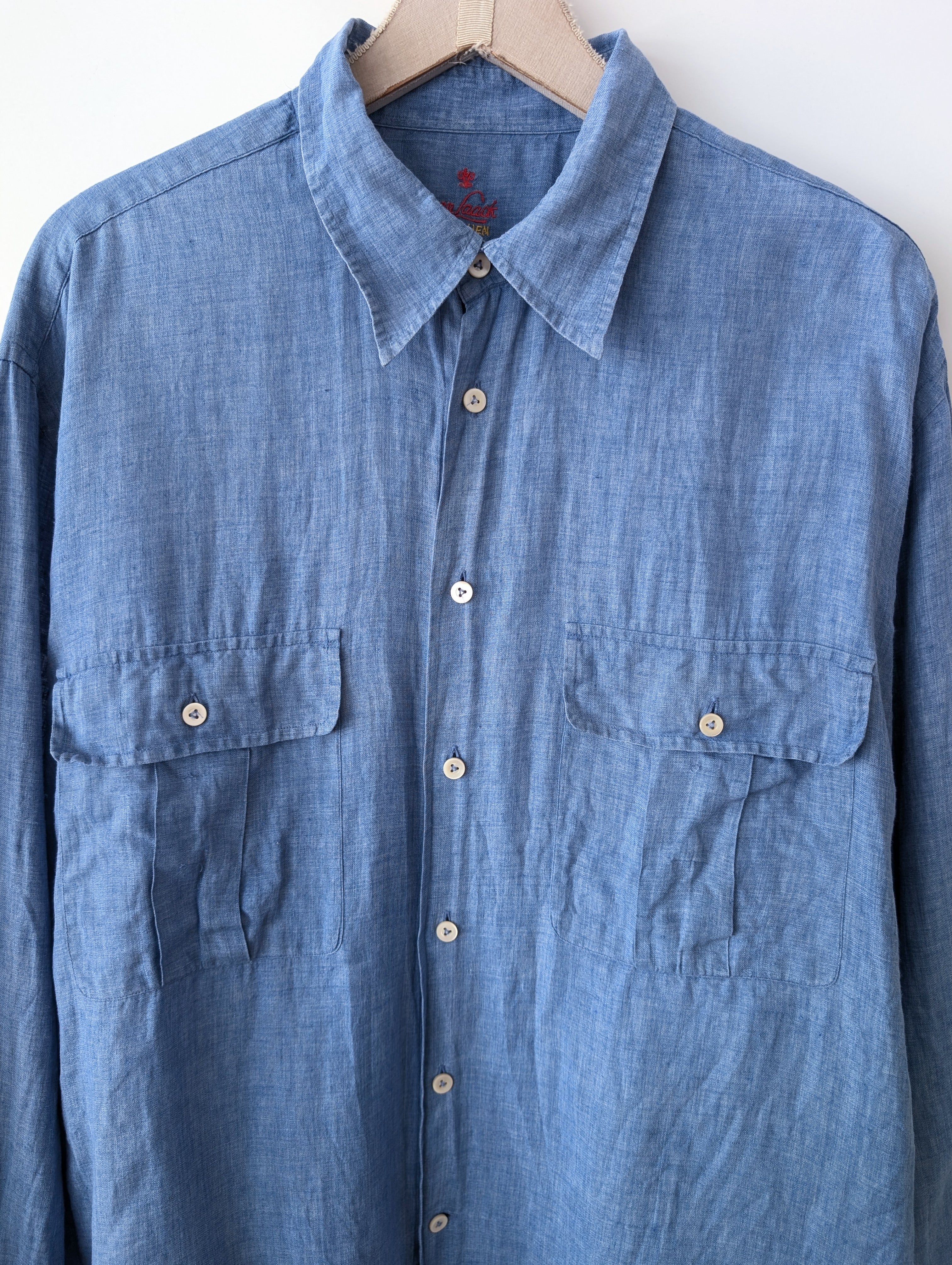 *Leinen* Hemd Van Laack Himmelblau (XL)