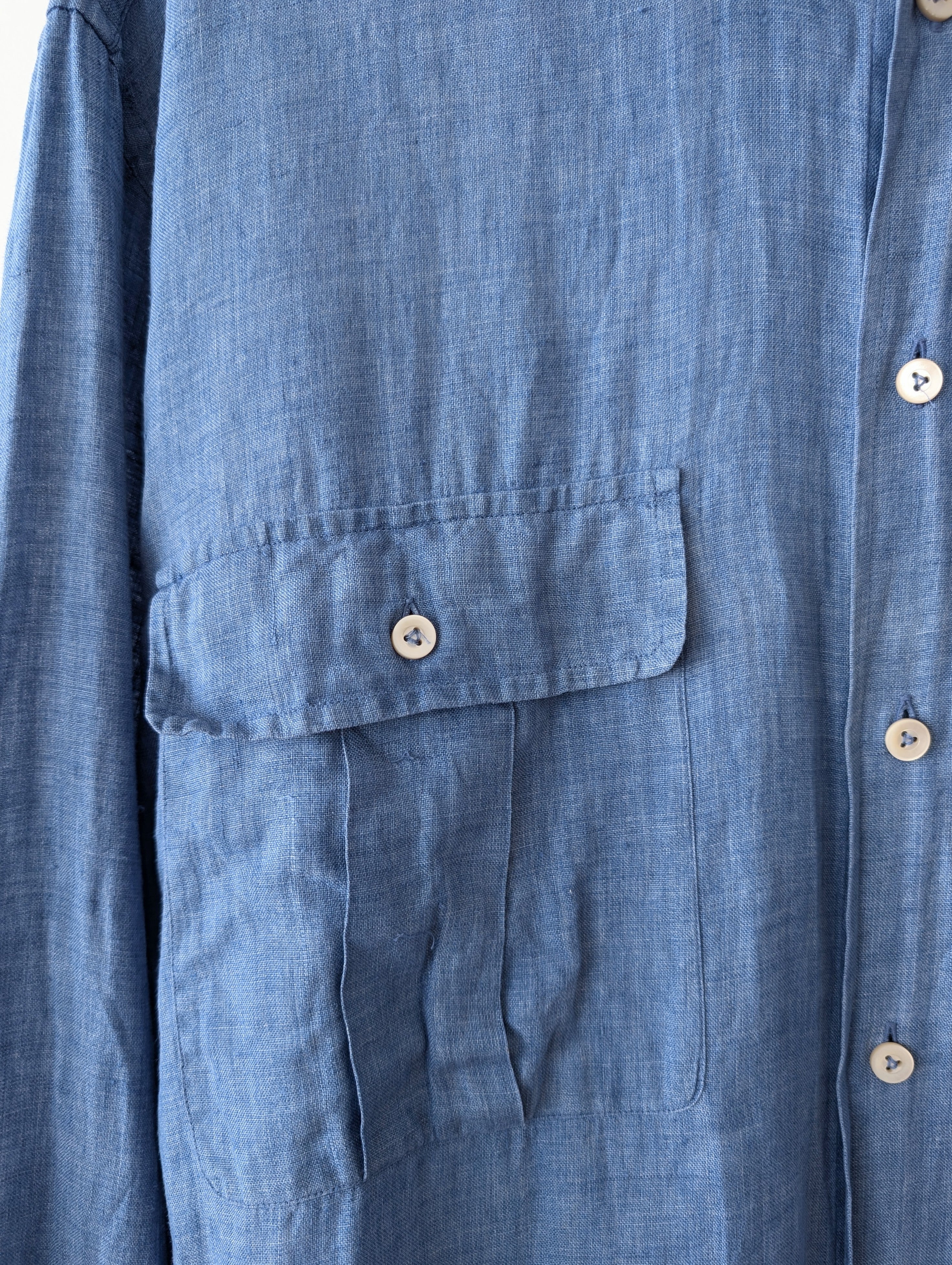*Leinen* Hemd Van Laack Himmelblau (XL)