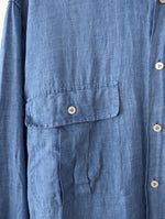 Lade das Bild in den Galerie-Viewer, *Leinen* Hemd Van Laack Himmelblau (XL)
