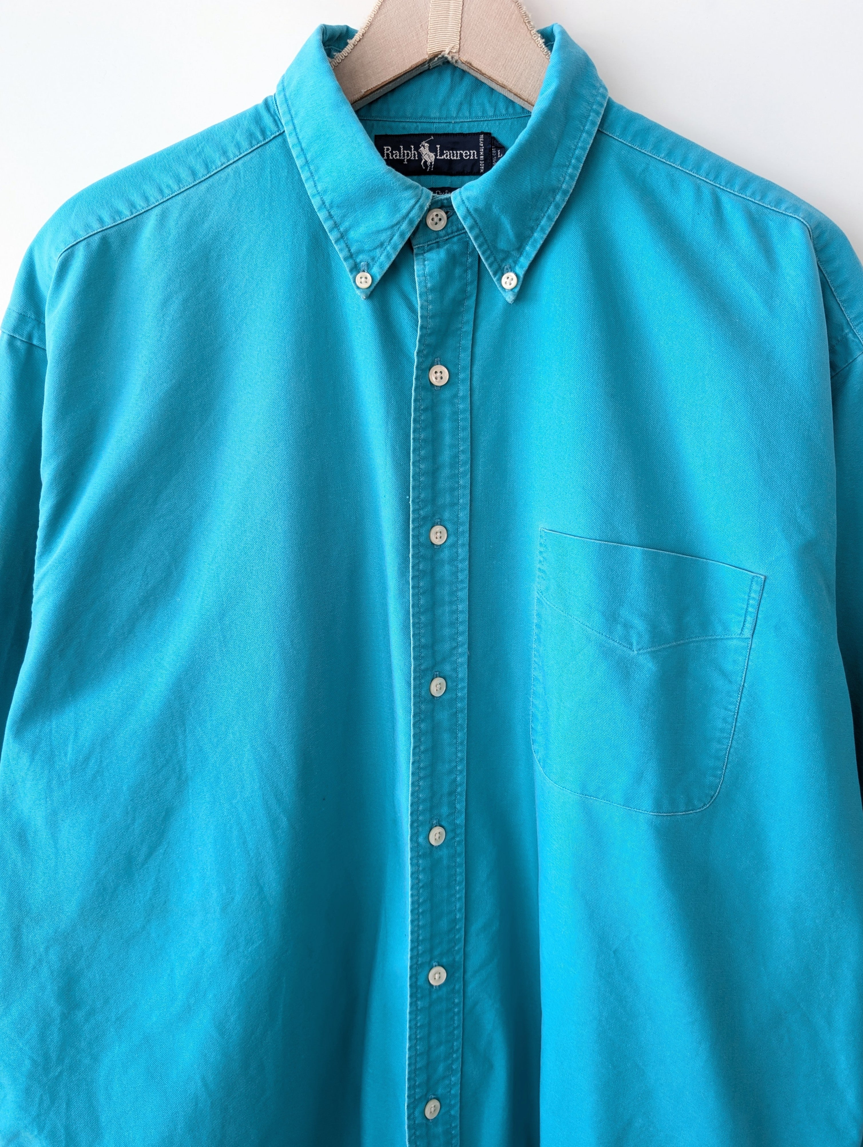 *Ralph Lauren* Hemd The Big Oxford Türkis (L)