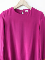 Lade das Bild in den Galerie-Viewer, *Seide* Bluse Premium Basic Pink Orange (M)
