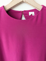 Lade das Bild in den Galerie-Viewer, *Seide* Bluse Premium Basic Pink Orange (M)
