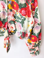 Lade das Bild in den Galerie-Viewer, Bluse Cropped Bohemian Blumen Print (L)
