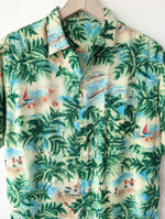 Lade das Bild in den Galerie-Viewer, Hemd 80s Hawaii Palmen Print (M-L)

