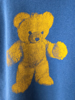 Lade das Bild in den Galerie-Viewer, Sweater 90s Teddy Print USA Blau (XL)
