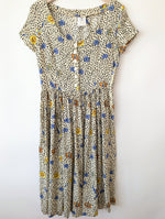 Lade das Bild in den Galerie-Viewer, Kleid 80s Leo &amp; Schwalben Print Paris (M)
