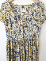 Lade das Bild in den Galerie-Viewer, Kleid 80s Leo &amp; Schwalben Print Paris (M)
