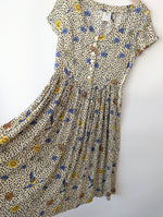 Lade das Bild in den Galerie-Viewer, Kleid 80s Leo &amp; Schwalben Print Paris (M)
