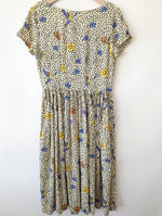 Lade das Bild in den Galerie-Viewer, Kleid 80s Leo &amp; Schwalben Print Paris (M)
