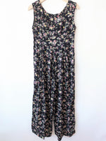 Lade das Bild in den Galerie-Viewer, Jumpsuit Wideleg 80s Blümchen Print (M)
