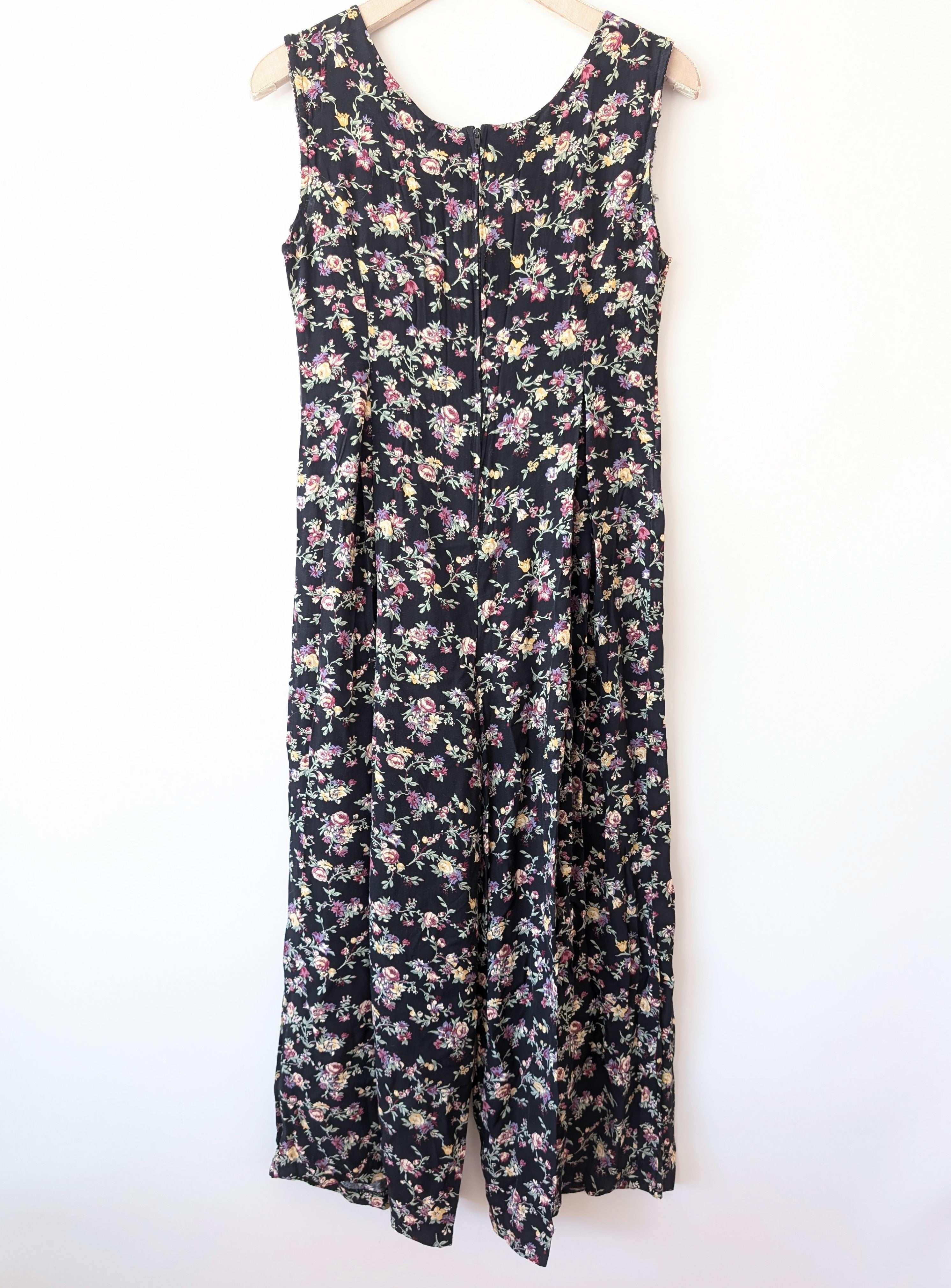 Jumpsuit Wideleg 80s Blümchen Print (M)