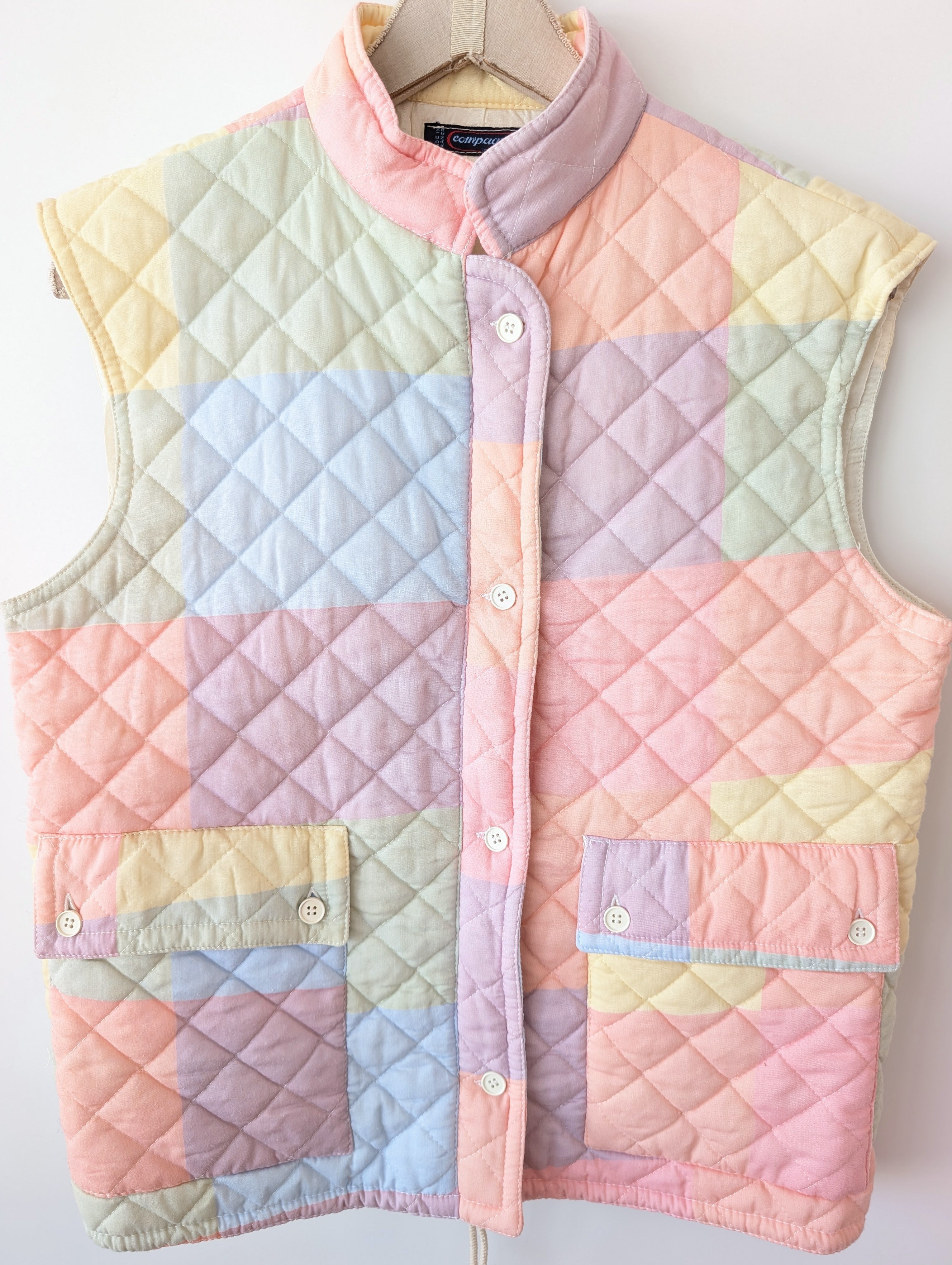 Steppweste Cropped Pastell Pasis (M-L)