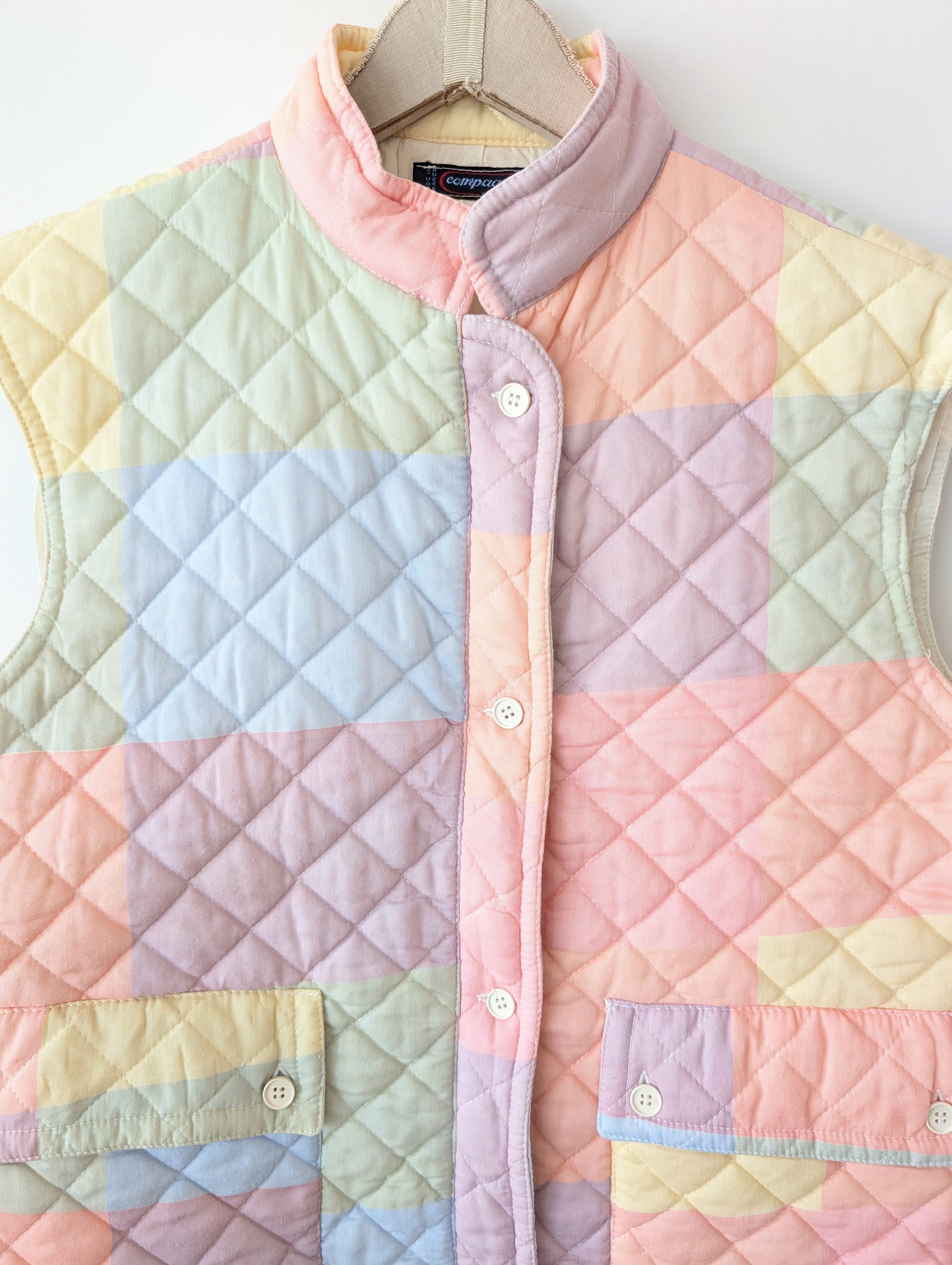 Steppweste Cropped Pastell Pasis (M-L)