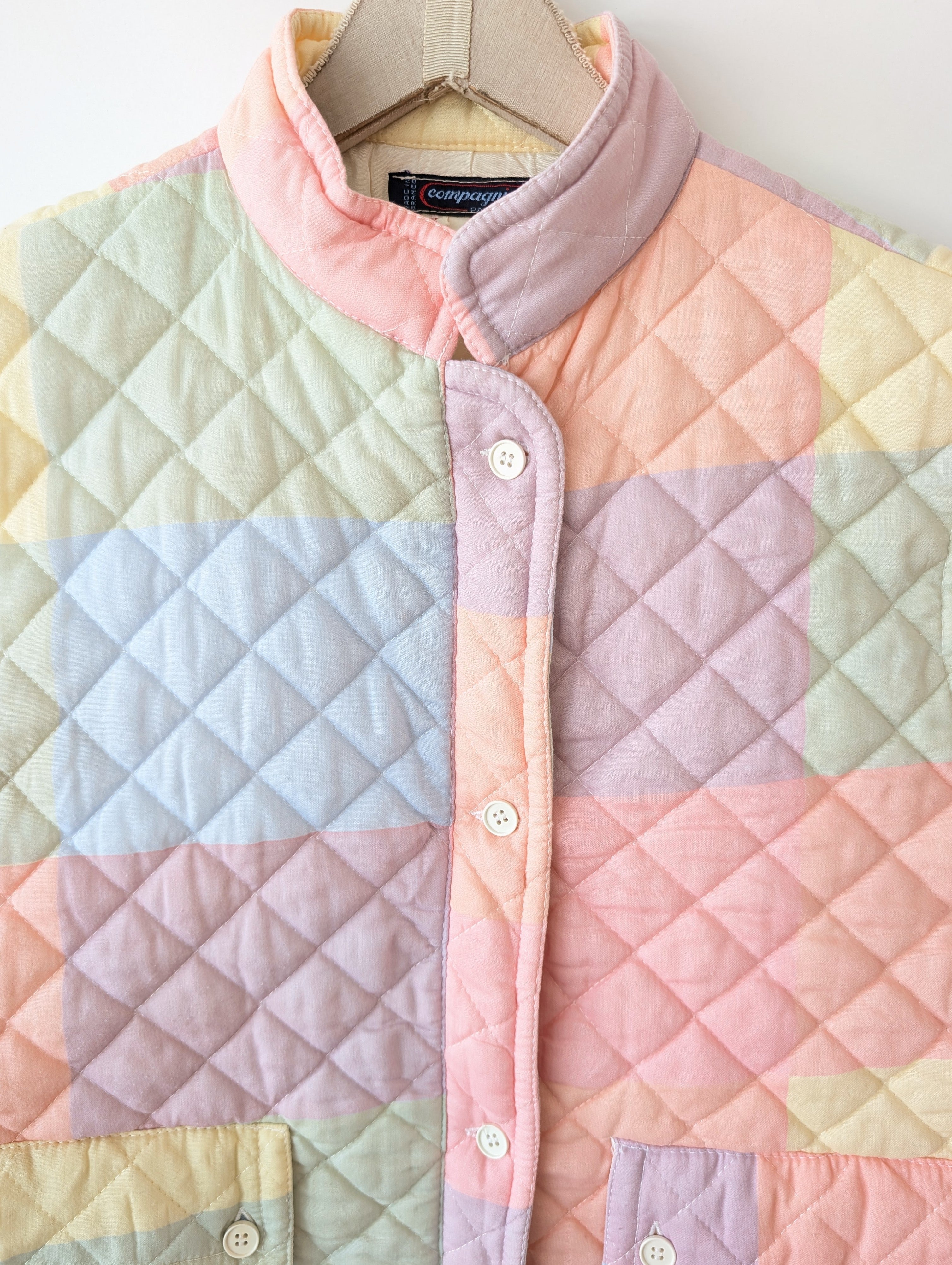 Steppweste Cropped Pastell Pasis (M-L)