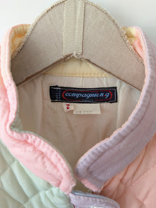 Steppweste Cropped Pastell Pasis (M-L)