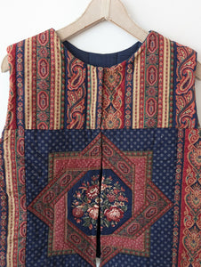 Quilt Steppweste Bohemian Paisley Print (XL)
