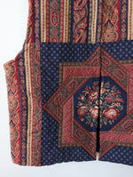 Lade das Bild in den Galerie-Viewer, Quilt Steppweste Bohemian Paisley Print (XL)
