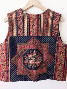 Quilt Steppweste Bohemian Paisley Print (XL)