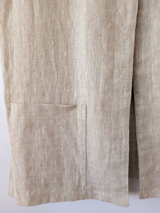 *Leinen* Long Weste Natur (One Size)