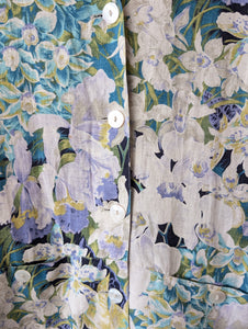 Blazer Leinen Wildblumen Print Pastell (L)