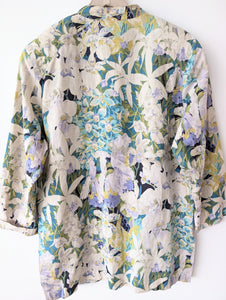 Blazer Leinen Wildblumen Print Pastell (L)