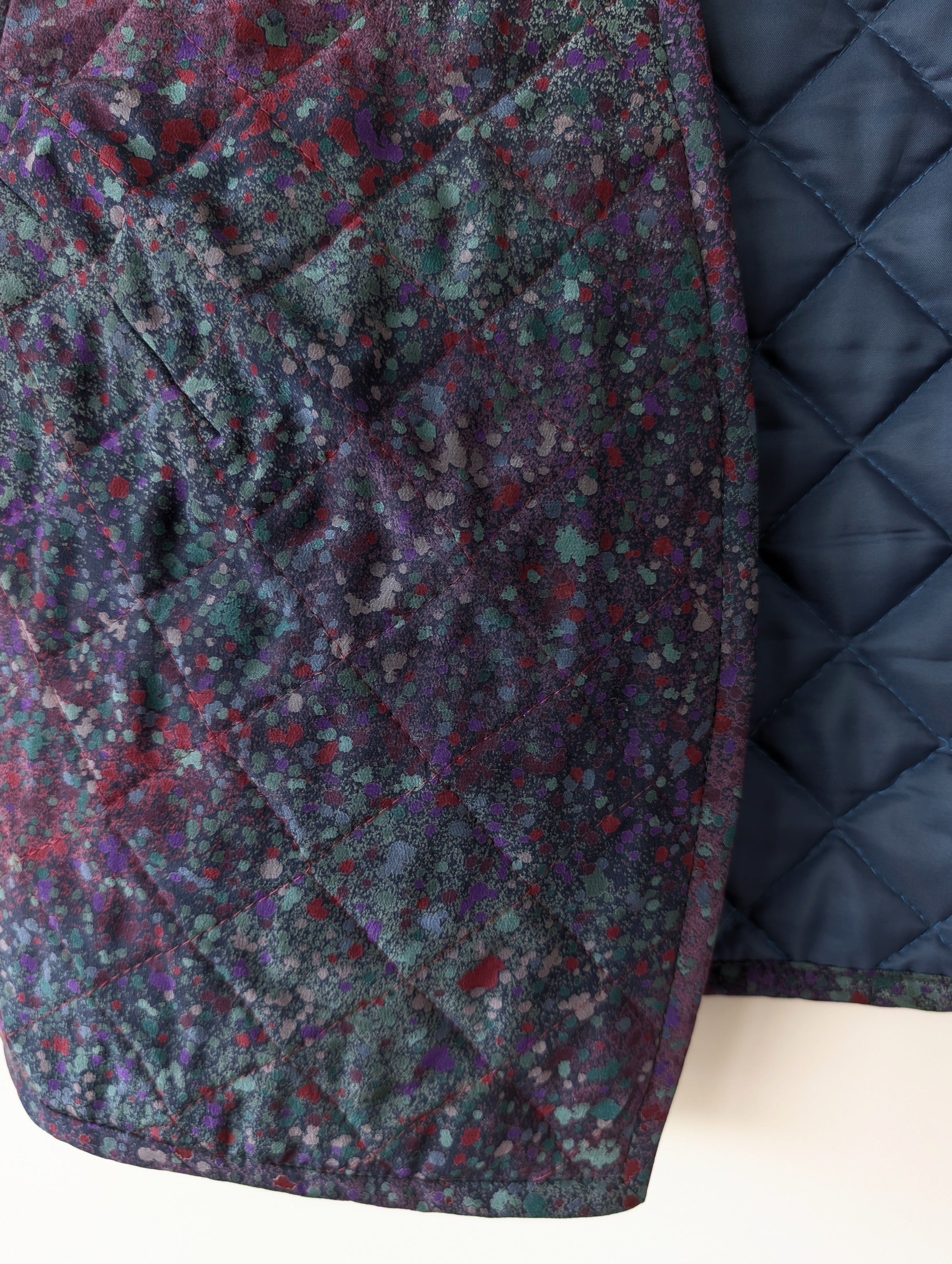 *Seide* Weste Cropped Psychdelic Print (M-L)