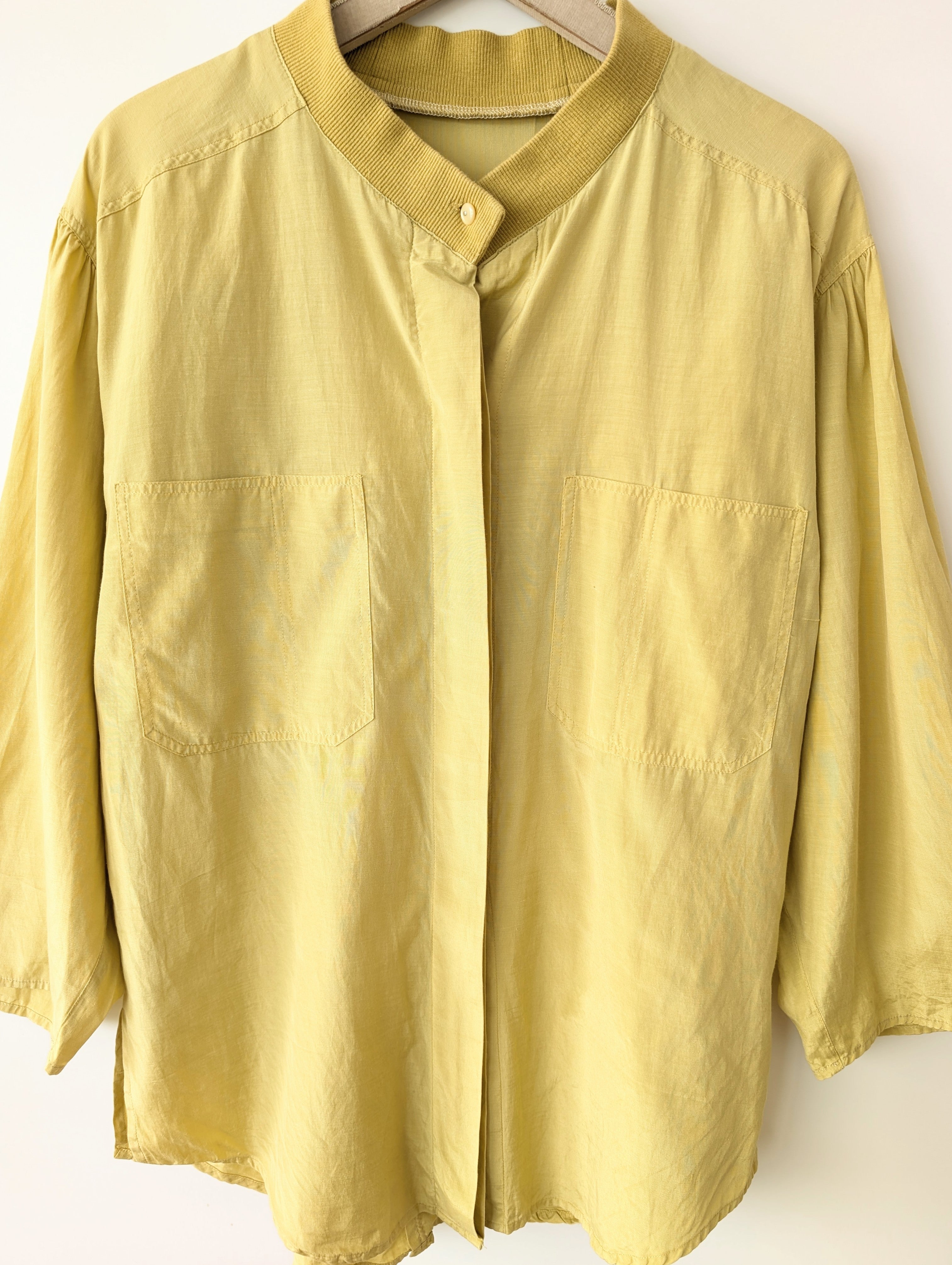 Bluse Curry Premium Basic Seide (XL)