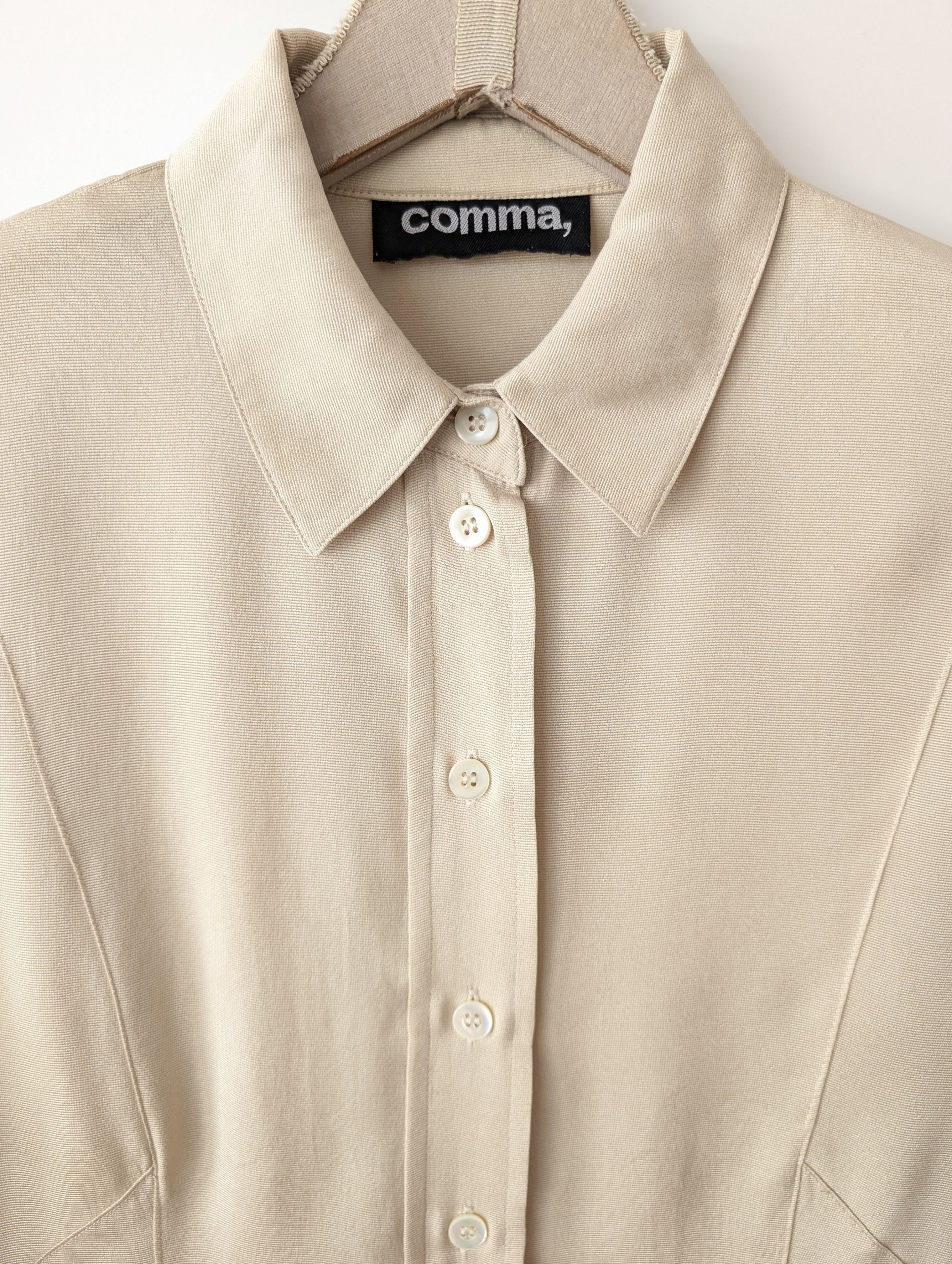*Seide* Bluse Premium Basic Champagner (M-L)