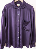 Lade das Bild in den Galerie-Viewer, *Seide* Bluse Otto Kern Violett Basic (XL)
