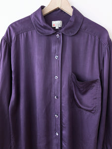 *Seide* Bluse Otto Kern Violett Basic (XL)