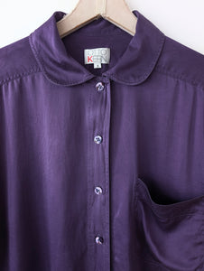 *Seide* Bluse Otto Kern Violett Basic (XL)