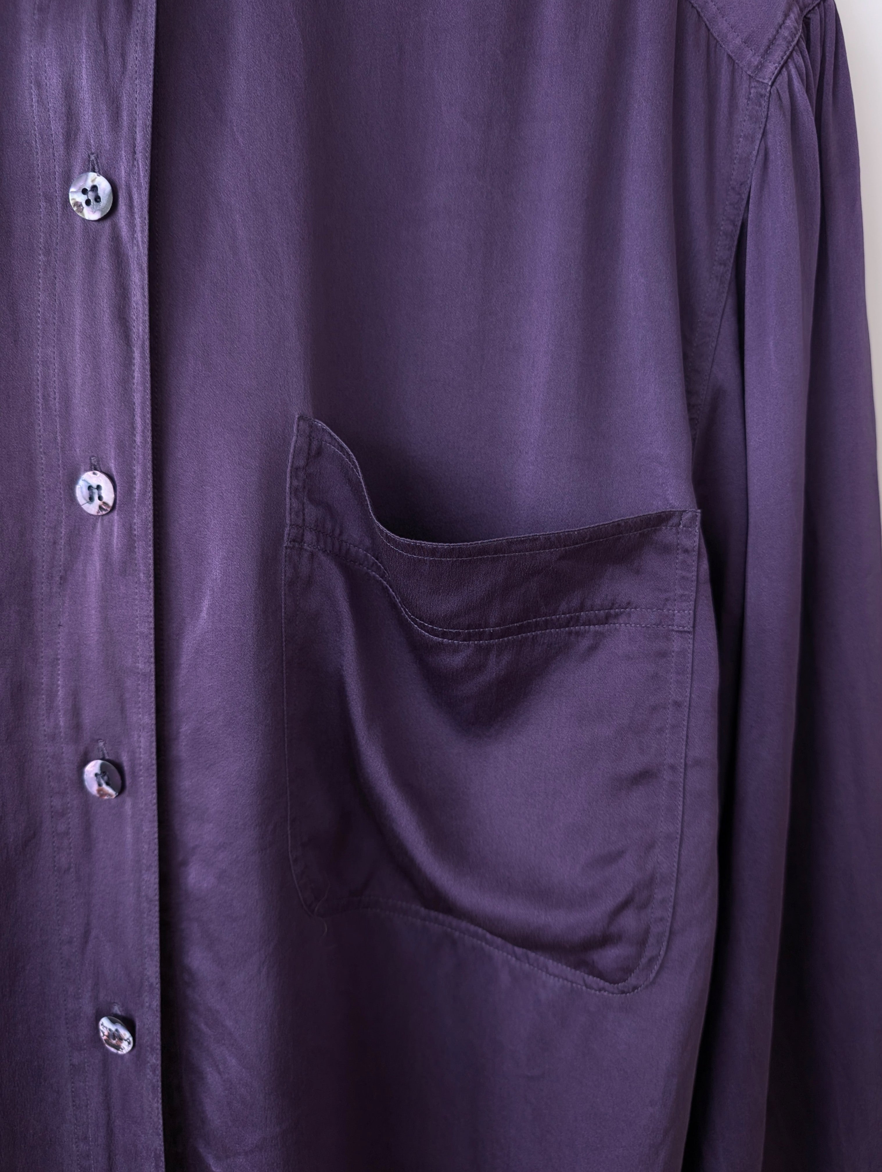 *Seide* Bluse Otto Kern Violett Basic (XL)