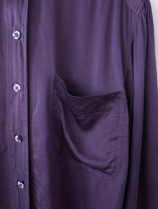 *Seide* Bluse Otto Kern Violett Basic (XL)