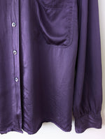 Lade das Bild in den Galerie-Viewer, *Seide* Bluse Otto Kern Violett Basic (XL)

